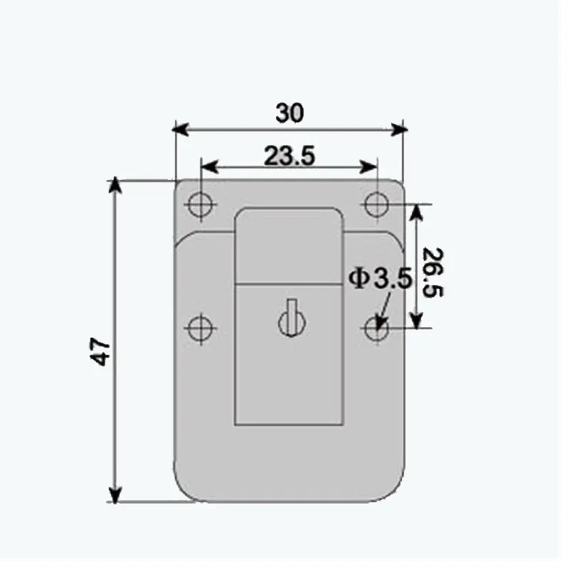 Wholesale swivel lock buckle flightcase box hasp metal cabinet mailbox lock with master key FS1055