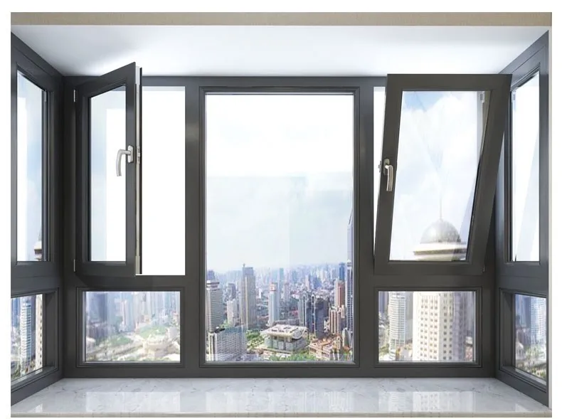 Nice  price nice quality Aluminum Frame AS2047 AS1288 AS2208 Tilt and Turn window aluminium tilt and turn windows
