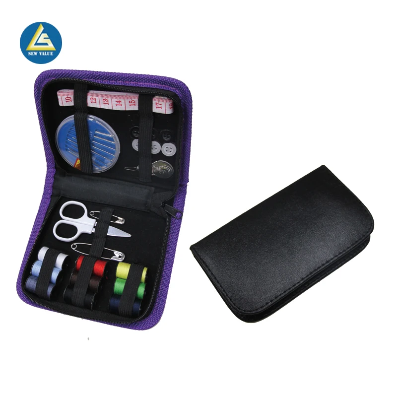 Portable Travel Sewing Kit Bag Set Including Household Thread Measure Pin Needles and Spools for Needlework