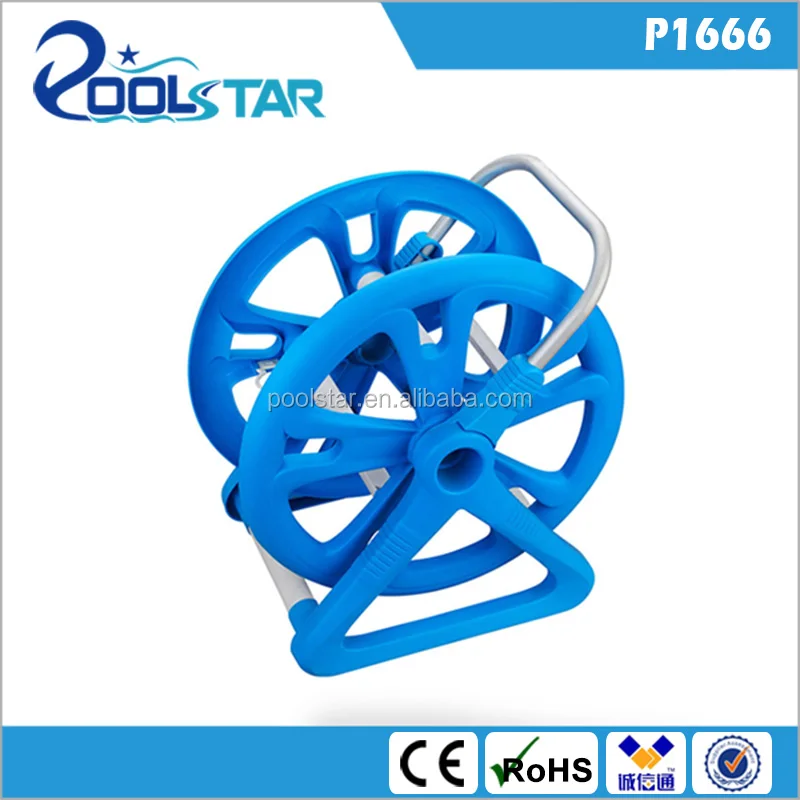 Portable ABS Hose Reel Cart for Swimming Pool Garden Hose Storage Reel for Cleaning for Pool Accessory
