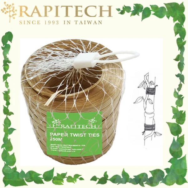 250M Gardening Plant Paper Twist Tie