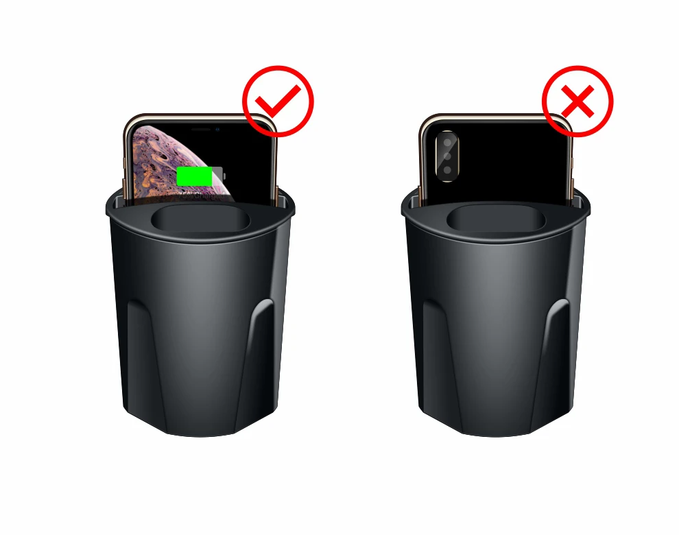 Беспроводное зарядное устройство автомобильный держатель с выходом USB Airpods для мобильных телефонов 10 Вт быстрая Беспроводная Автомобильная Зарядка