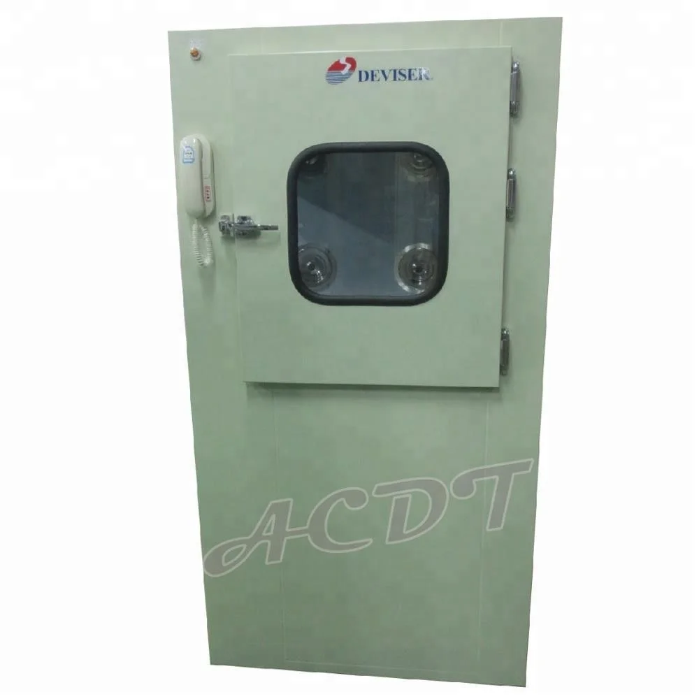 Class 100 clean room  pass box with air shower
