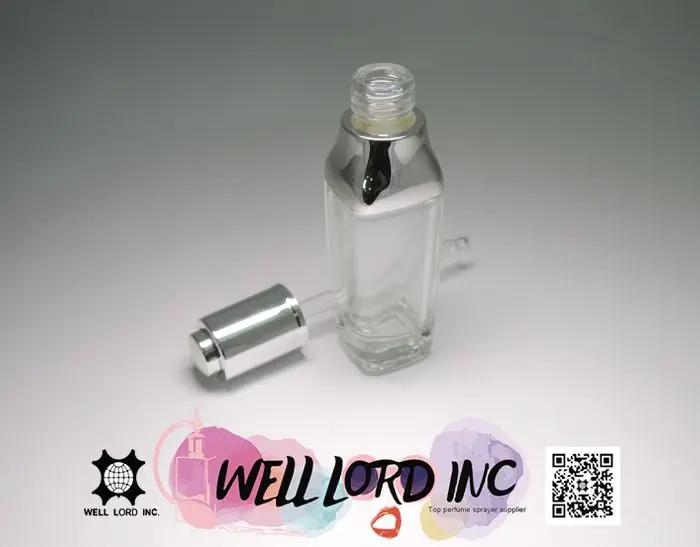 Adorable skin care products serum face 35ml see through glass bottle for cosmetics push on dropper