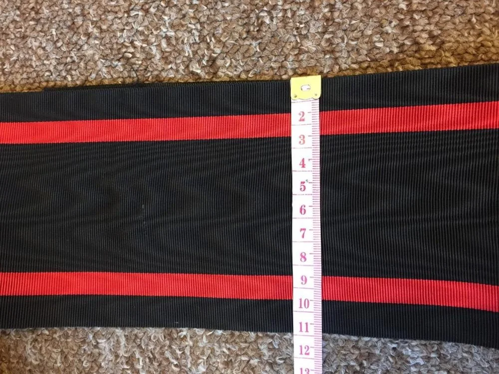 OEM Wholesale Grosgrain Moire Ribbon Customized Classic Stripes Medal Ribbons  Awards and Decorations Supply