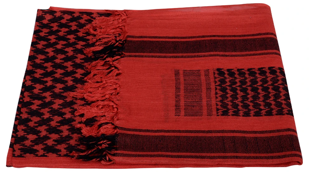  Красный и черный модный Открытый Спорт Арабский стиль для мужчин женщин хлопок военный Shemagh