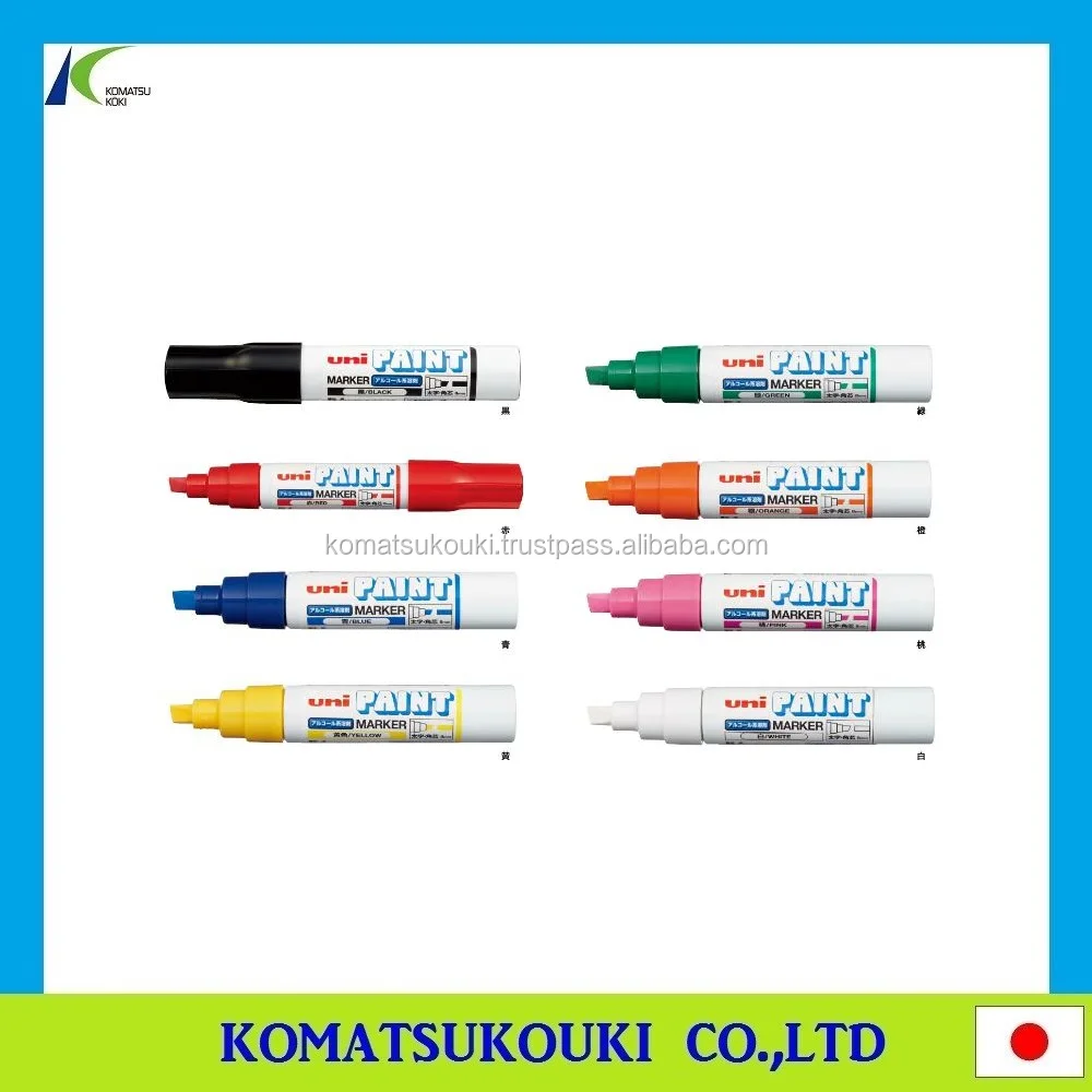 Easy-use powerful name marker pen PNA-155T 1P for metal, glass, plastic, wood, Made in Japan