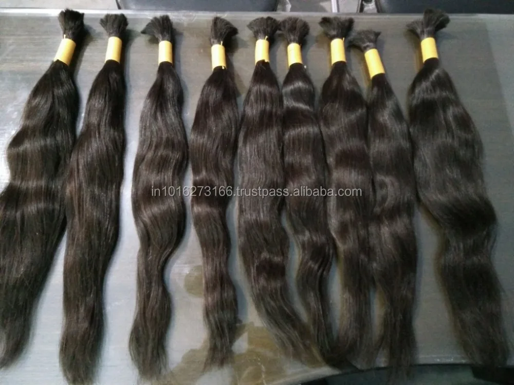 Buy Natural Unprocessed Real Remy Indian Virgin Human Hair Straight wavy Curly  Hair Manufacture in India For sale