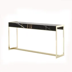 Luxury modern sahara marble console table