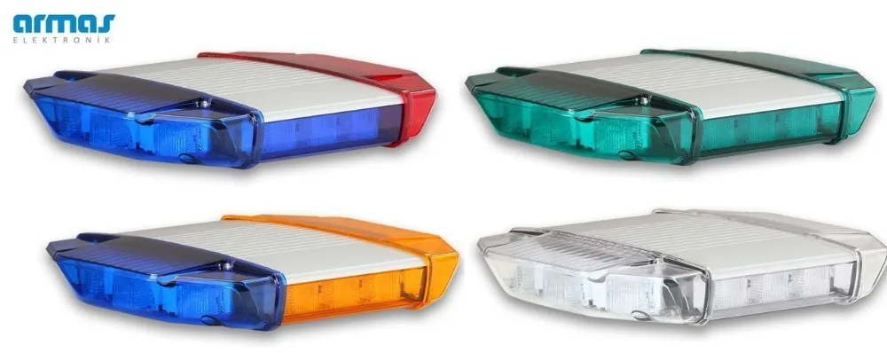 FLARE-M Mini Light Bar Low Profile Slim ECE R65 R10 REDDOT Design Award 3W LED Emergency Warning Towing Truck Lightbar