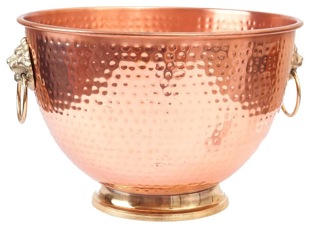 Wholesale Brass Handicrafts Copper Trays Bowls Kitchen Ware Products for Hotel Restaurant Serving Use