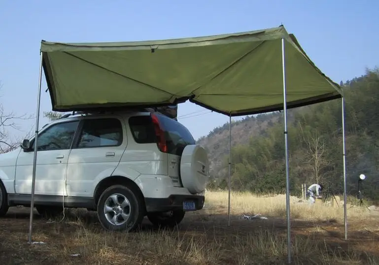 270 degrees of shade 4X4 foxwing awning for outdoor camping