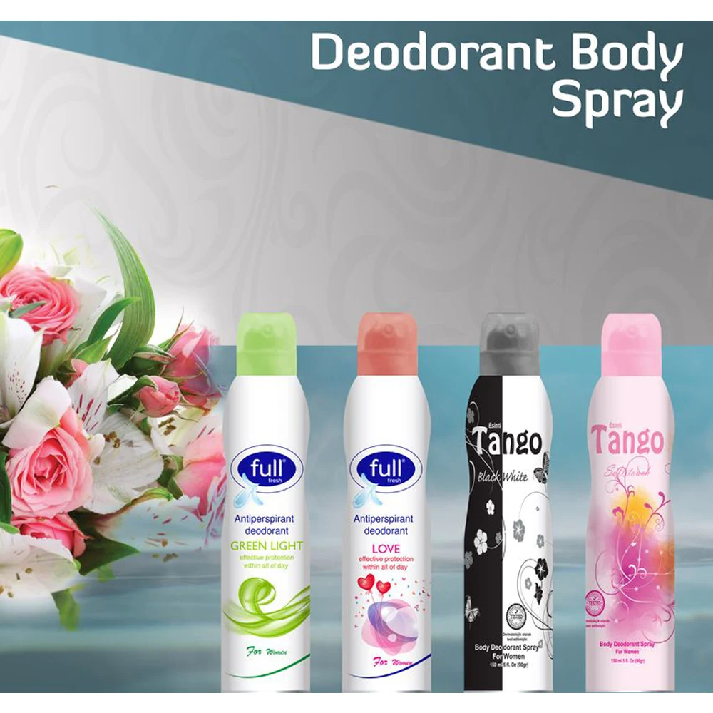 
Tango and Full Fresh High Grade Body Sprays And Deodorants Against Perspiration For Men And Women 