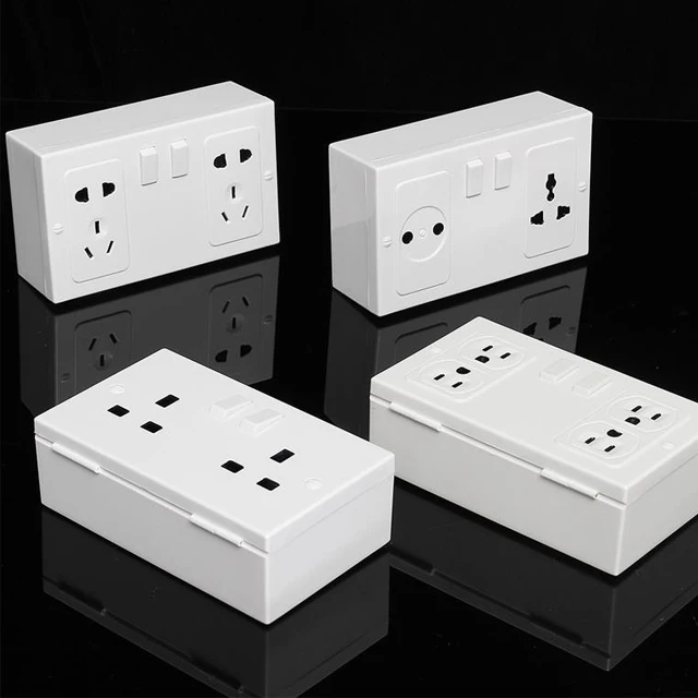 Safe Storage Safety Box Bin Wall Hanging Double Plug Security Home Wall Organizer