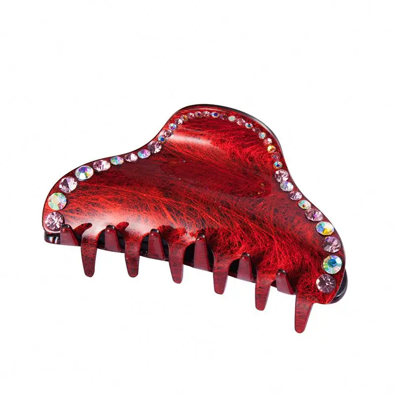 Fashion New Design Women Hair Accessories Plastic Hair Claw Clips Women Thick Crystal Hair Claw Clamps For Gifts