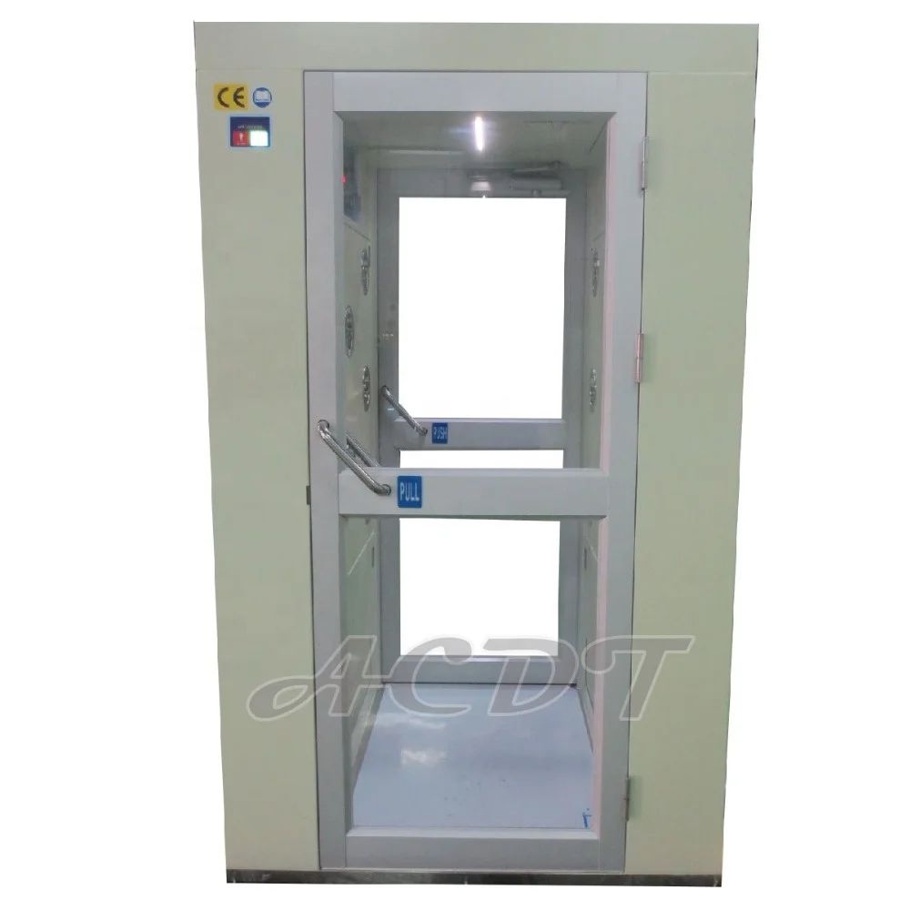 
HEPA filter Class 100 powder coated steel air shower in food and pharma 