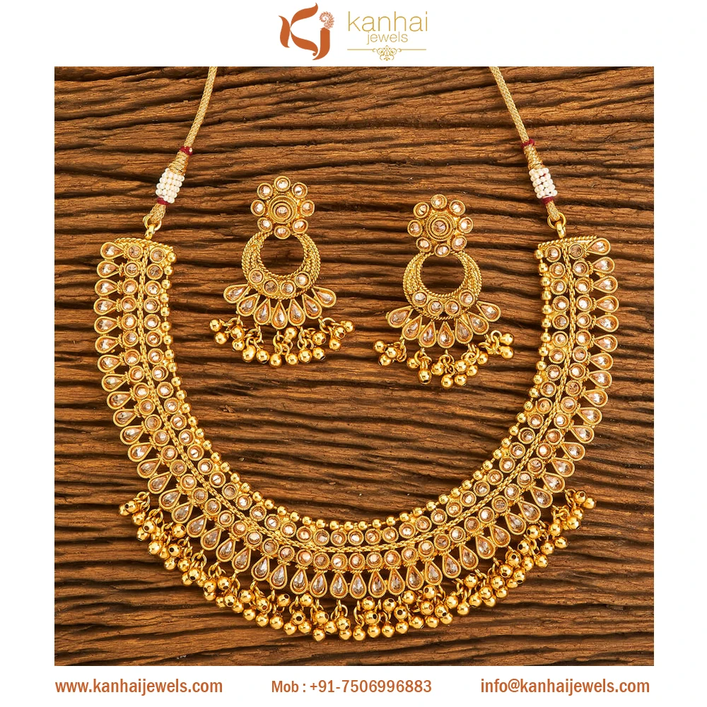 Gold plated Indian Classic Necklaces 18502 Lct