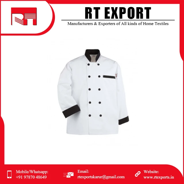Bulk Sale Top Quality Professional Chef Jacket Cotton Cooking kitchen Chef Coat with Private Logo