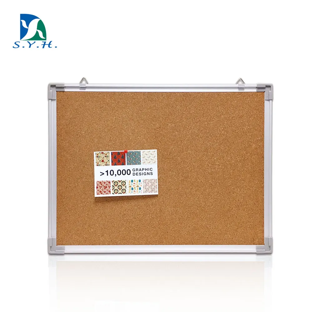 
School office customized aluminum frame pin bulletin cork board notice board 