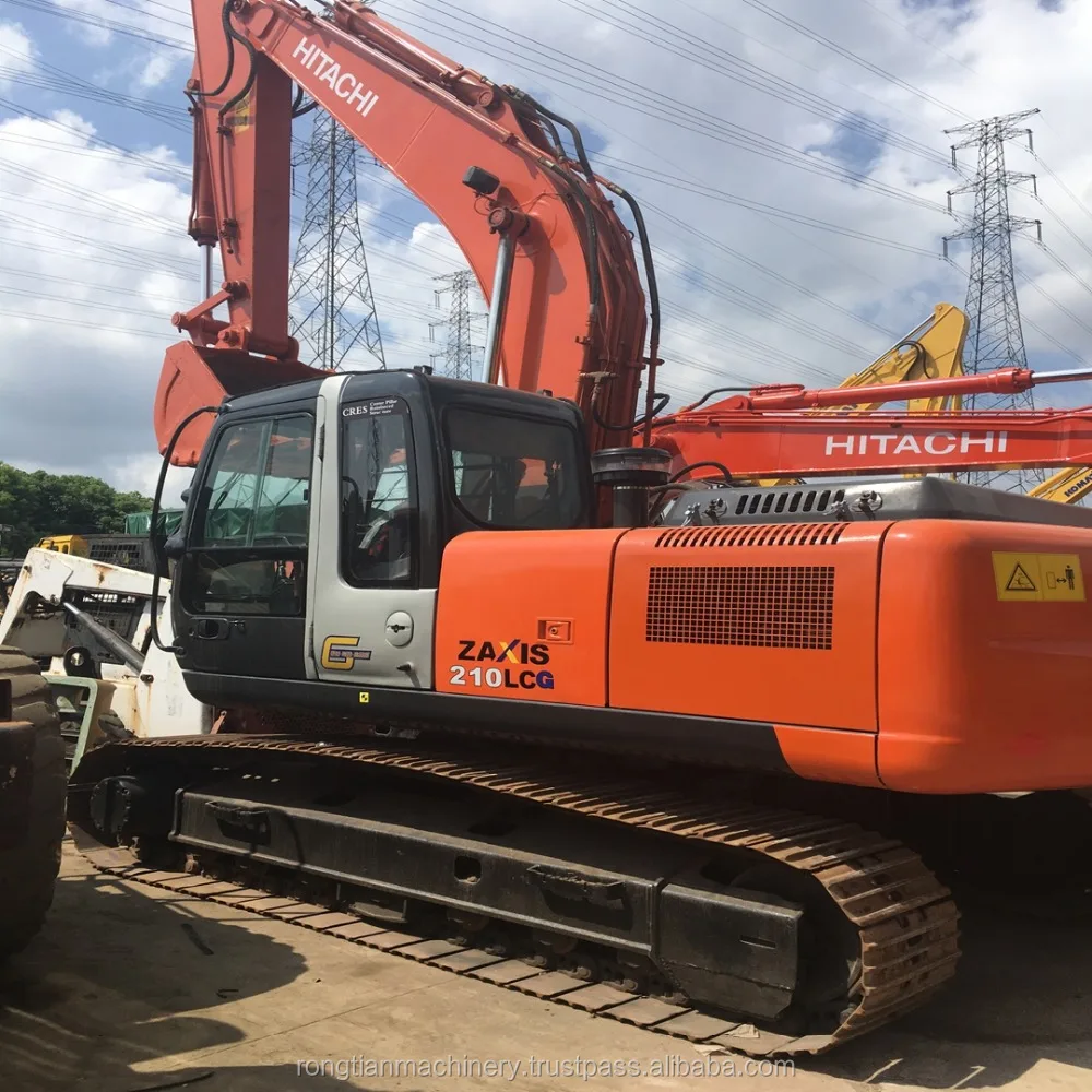Running condition 21t Japanese used Hitachi ZX210 excavator for sale in Shanghai site