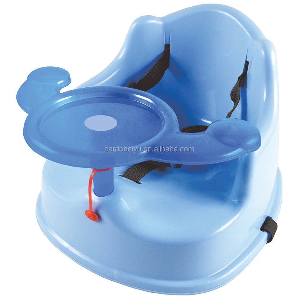 Baby plastic booster seat eating chair with tray
