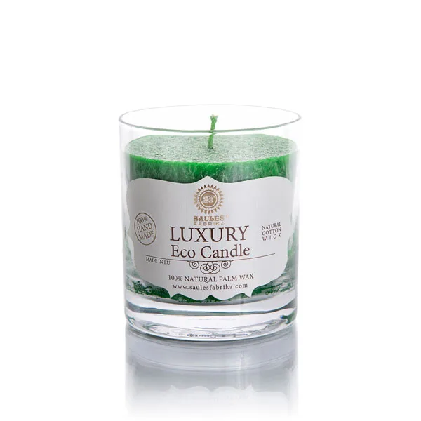 Luxury Scented Eco Candles in Glass 9 Top Fragrances Hand made of Palm Wax in EU