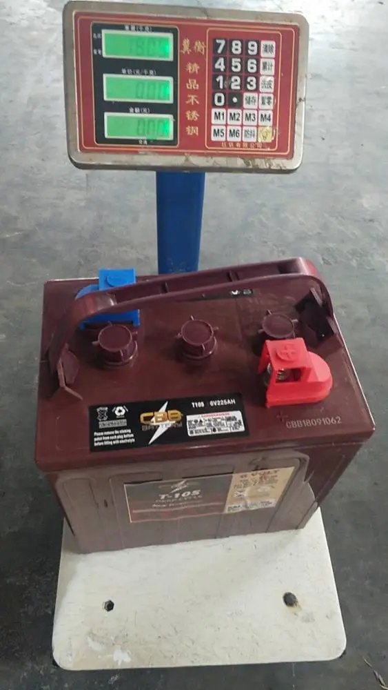 Deep Cycle Battery T105 6V208AH for golf cart