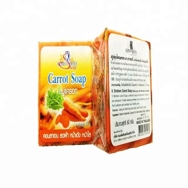 Carrot Soap Anti Acne Anti Aging Anti Oxidant