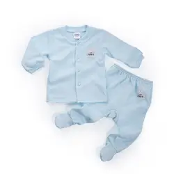 FIFFY Baby Apparel Suit Blue Unisex Long Sleeve Suit c/w Leggy Baby Suit Baby Apparel