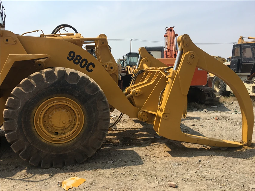 excellent condition second hand front loader cat 980c used wheel loader 980 for sale with low price