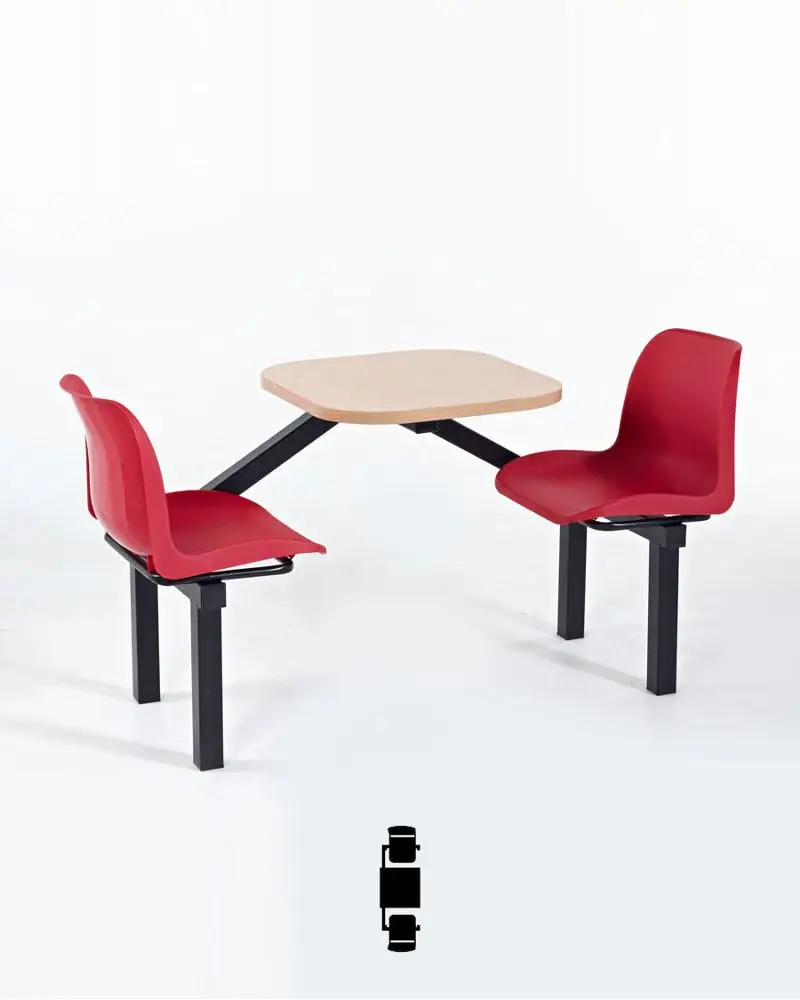 School Dining Furniture Durable Metal Construction for Classroom and Cafeteria Use