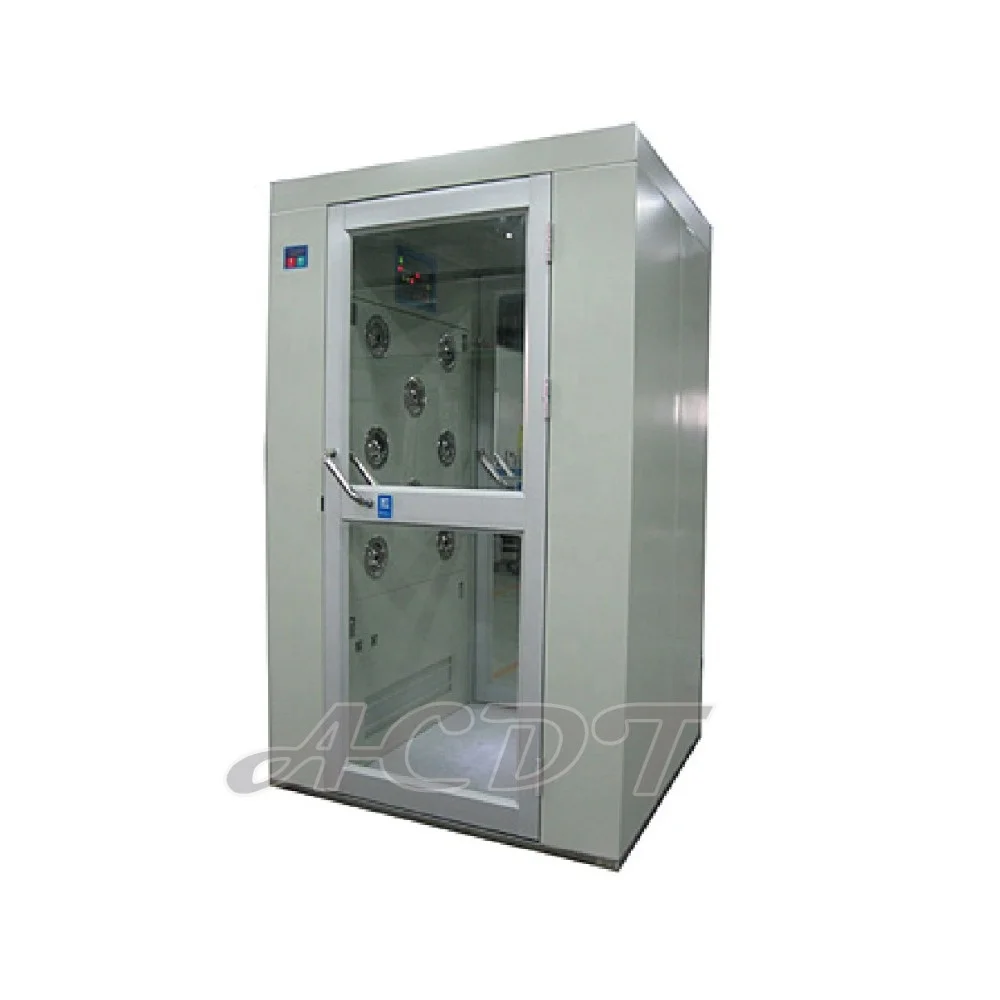 
HEPA filter Class 100 powder coated steel air shower in food and pharma 