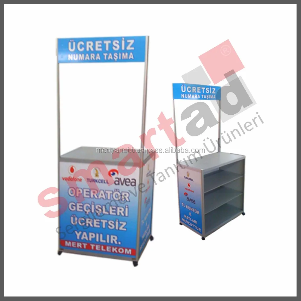 Aluminum Flat Exhibition Folding Counters , Fair display stand table , workstations , fair desk