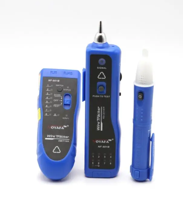 Professional LAN Cable Tester Wire Tracker Voltage Tester Electric Wiring Stripping Toolkit NF-1501