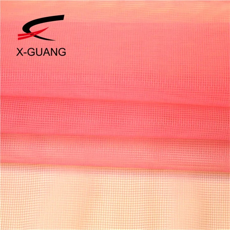 100% Fine Nylon Soft Square Mesh Fabric For Clothing