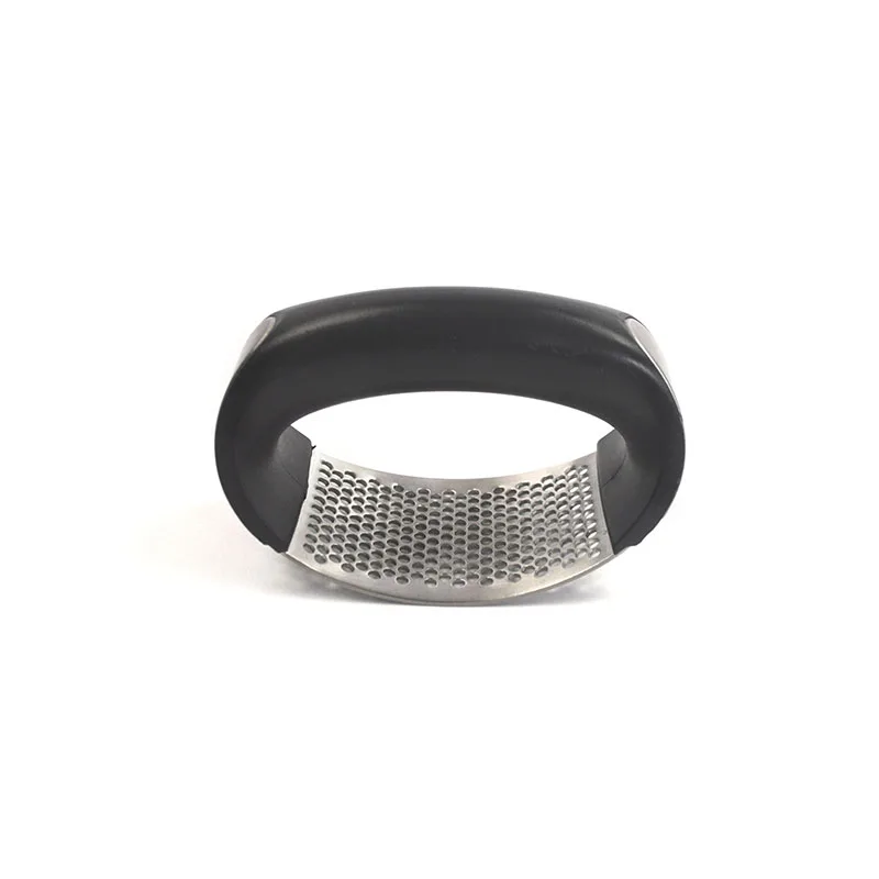 Wholesale Garlic Crusher Mill With Cleaning Brush Silicone Tube Peeler 18/8 Stainless Steel Garlic Press