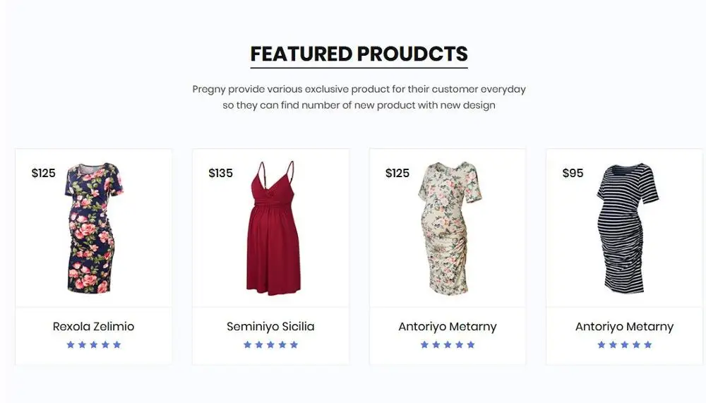 Maternity Clothes eCommerce Online Store