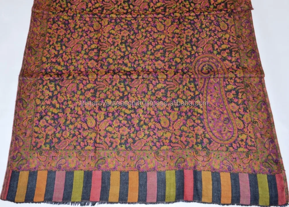 High quality 100% Kani Shawls Luxurious Pure Pashmina Shawls Hand Made 100% Cashmere Cashmere Shawl