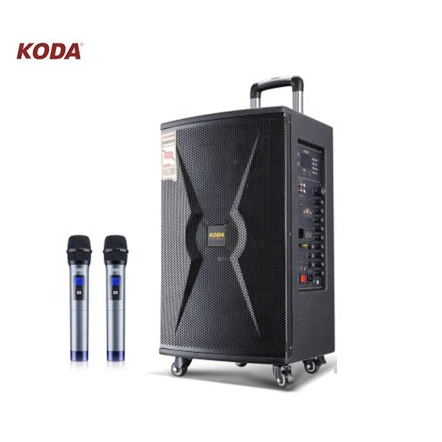 Big Bass 15 inch Rechargeable trolley BT speaker KD-15A