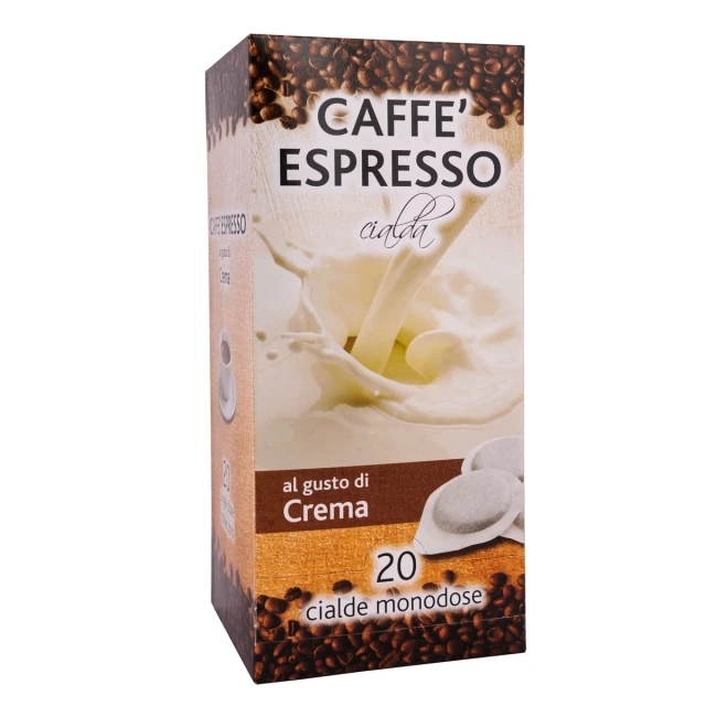 
ITALIAN FLAVOR COFFEE PODS- 20 PODS BOX CREAM - GROUND COFFEE 