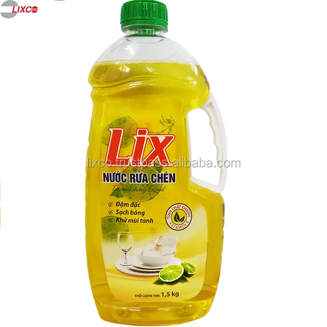 Super Clean Concentrated Dishwashing Liquid Lemon Scented Laundry Kitchen Cleaner Perfumed Liquid Detergent for Apparel Use