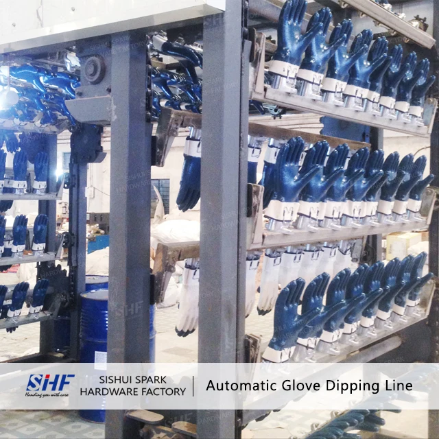 
Cut&Sew NBR/NR Glove Dipping Production Line/Safety Glove Machine 