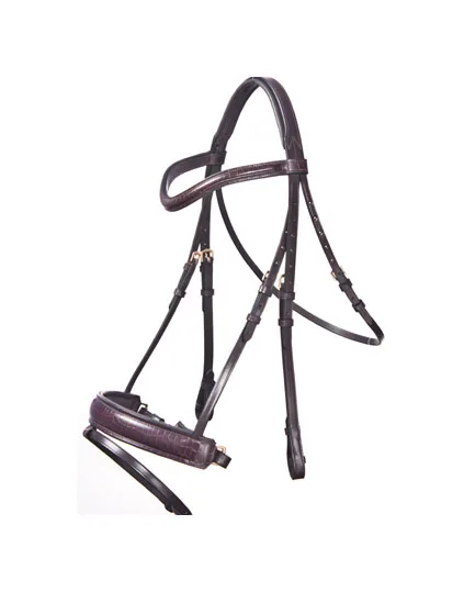 Кожаная уздечка из высококачественной индийской кожи с застежкой SS и мягкой подкладкой из коровьей кожи
