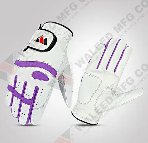 Мягкие дышащие нескользящие перчатки для гольфа из натуральной