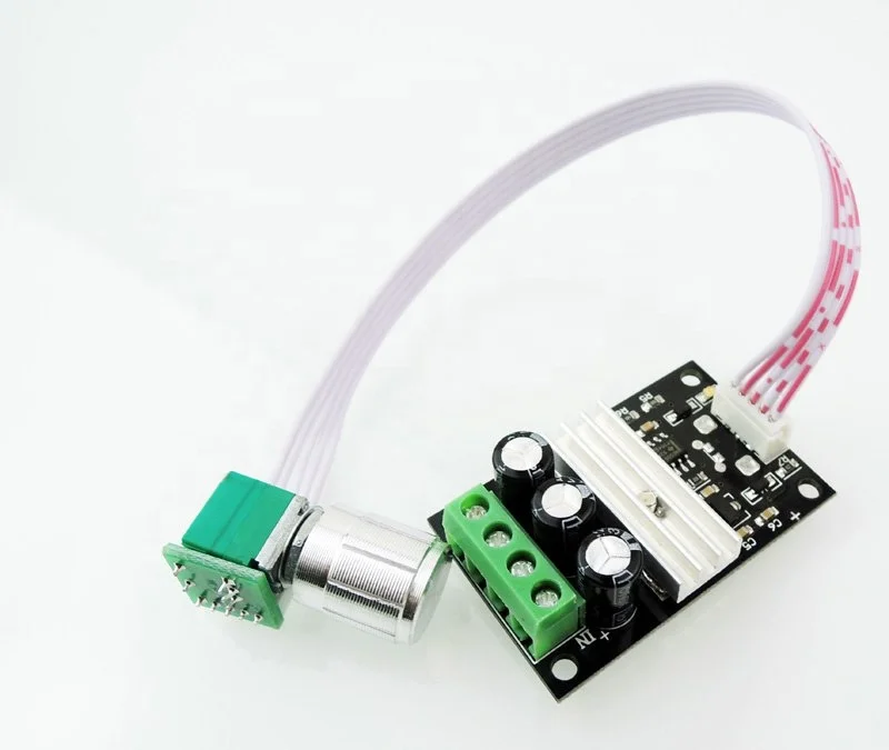 Taidacent 1203BKW DC6-28V 3A PWM Motor Speed Controller 24v DC Motor Speed Control with Switch Speed Governor for Fan Led Dimmer