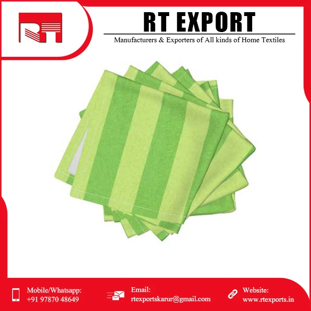 Hot Sale Best Quality Customized Design 100% Cotton Washable Tea Towels Indian Manufacturer