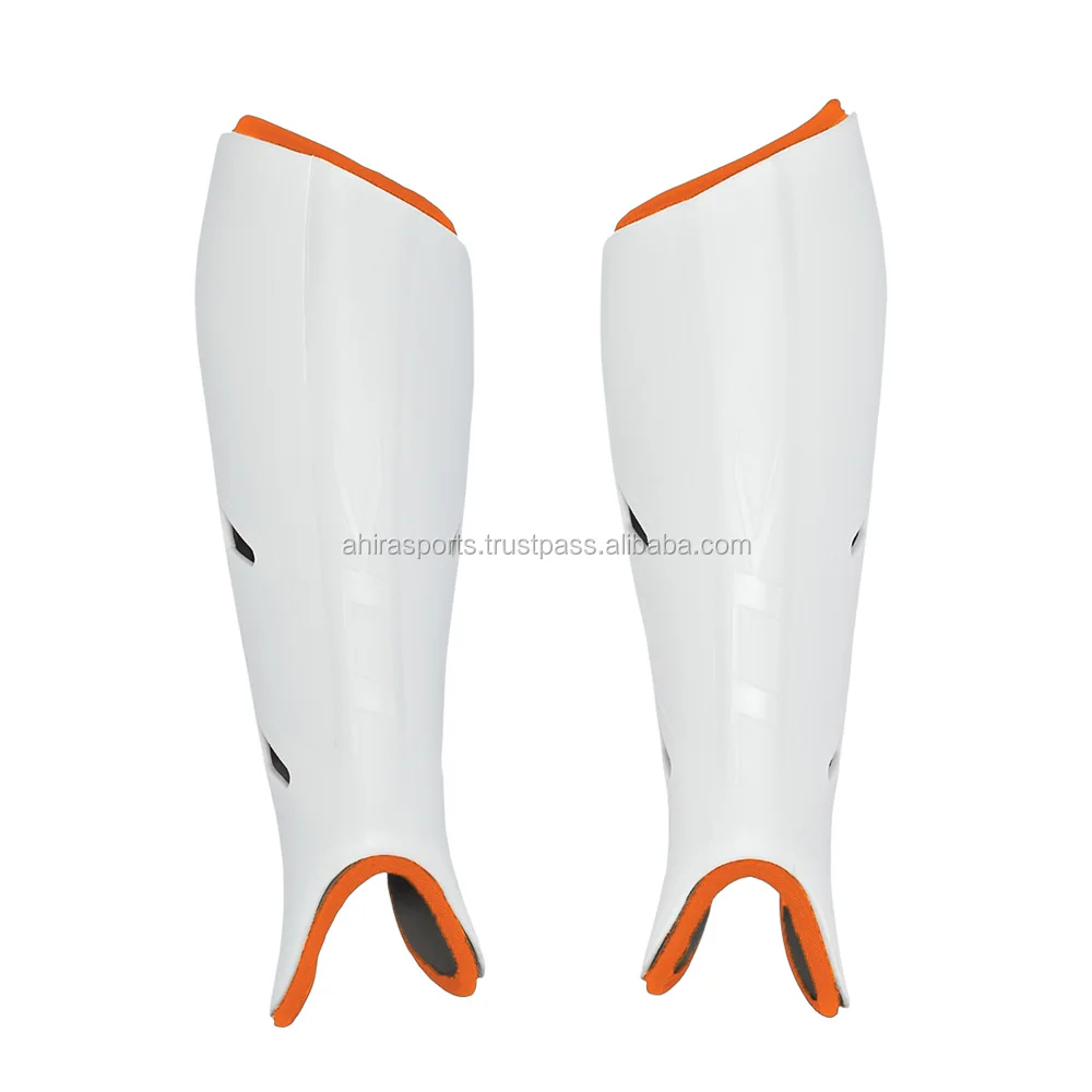 Leather Shin Gaurd/ customized logo design/ inside eva foam/ good for safety