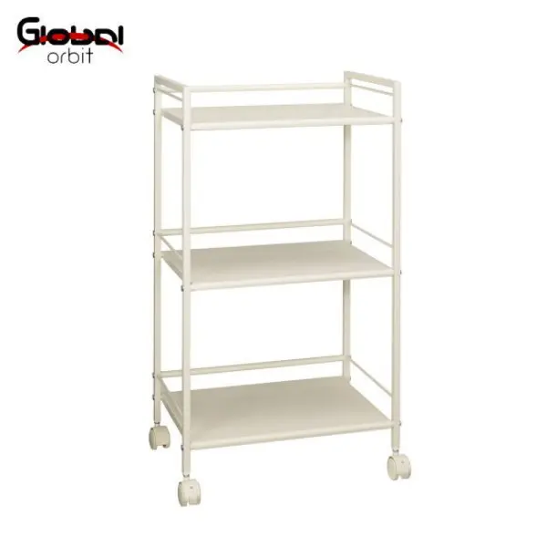 3 Plastic Drawer Black Storage Trolley Cart with Drawer