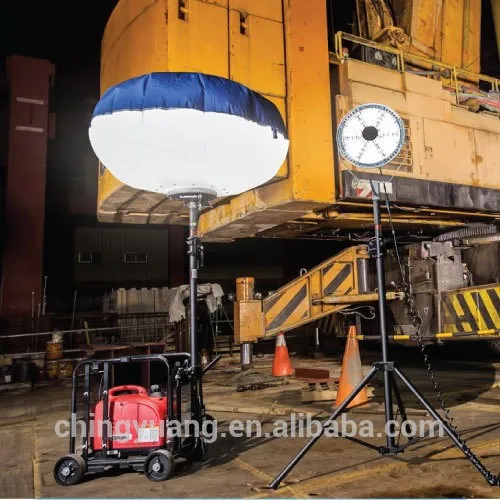 500 W Yuang Light LED Inflatable Lighting Tower Outdoor Work LED Balloon Lamp