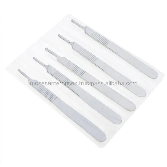Scalpel Handle Medical Dental Surgical Instrument Stainless Steel Blade & Handle
